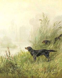 Setters in the marshes by Charles R. Reyne
