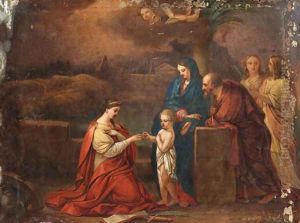 The Mystic Marriage of Saint Catherine by Josef Rattensperger