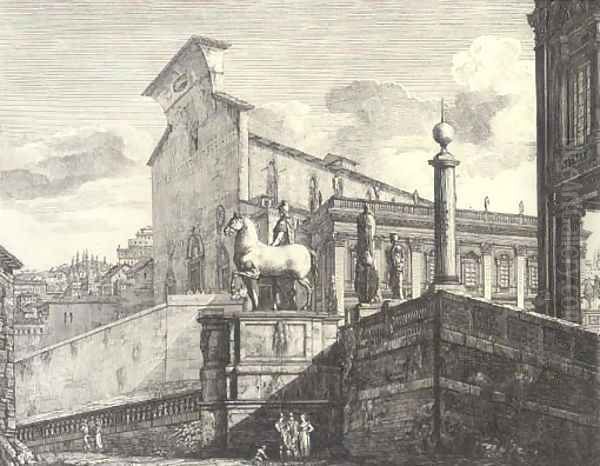 Veduta di fianco del Campidoglio di Roma - view 1