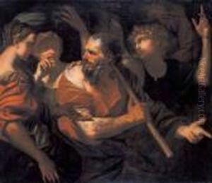 L'angelo Esorta Lot A Fuggire Con La Famiglia Da 
Sodoma E Gomorra