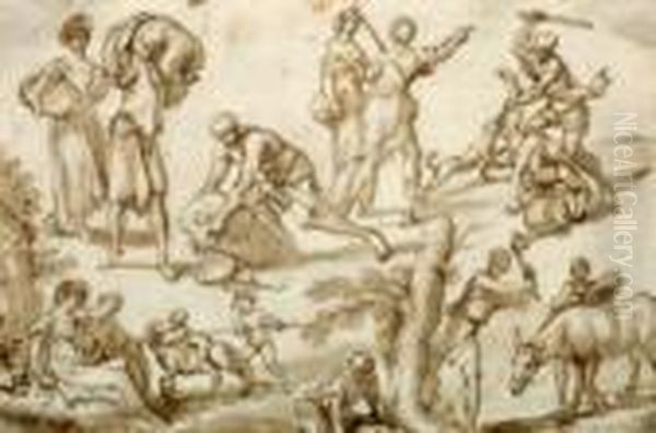Foglio Di Studi Di Figura - view 1
