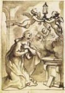 Santo In Estasi by Domenico Piola