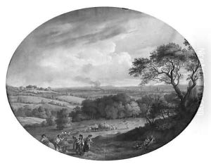 A north view of the Cities of London and Westminster by George Robertson