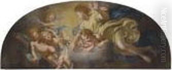 An Angel And Putti - view 1