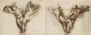 Deux Putti Dans Un Pendentif
Tenant Une Guirlande; Et Deux Putti Dans Un Pendentif Tenant Une
Guirlande by Domenico Piola