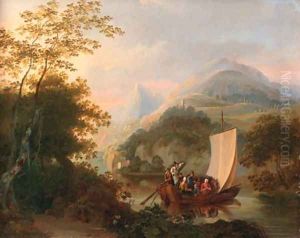 The ferry by Johannes Rost