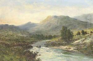 A Highland glen by Louis Richards