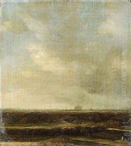 Landscape with a distant view of Haarlem by Jacob Van Ruisdael