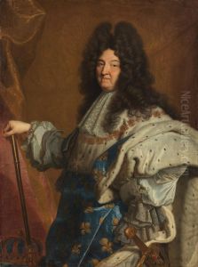 Portrait of King Louis XIV of France, three-quarter-length by Hyacinthe Rigaud