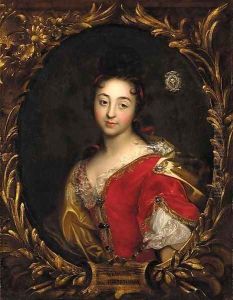 Portrait of a lady, said to be the Marquisse de Rochebaron