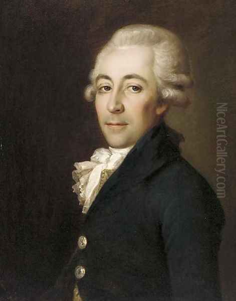 Portrait of Neils Rosenkrantz, half-length in a green coat - view 1