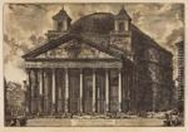 Veduta Del Pantheon D'agrippa Oggi Chiesa Di S. Maria Ad Martyres - view 1