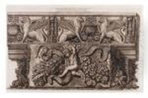 Fregio Antico Di Marmo Con Ipogrifi