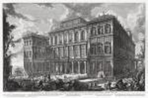 Veduta Sul Monte Quirinale Del Palazzo Dell'eccellentissima Casa Barberini by Giovanni Battista Piranesi