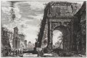 Veduta Dell'arco Di Tito by Giovanni Battista Piranesi