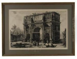 Veduta Dell Arco Di Benevento Di Napoli And Veduta Del Arco Di Constantino Veduta Dell Arco Di Benevento Di Napoli And Veduta Del Arco Di Constantino