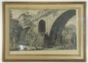 Tav. Xvi. Veduta Del Ponte Fabrizio Oggi Detto Quattro Capi