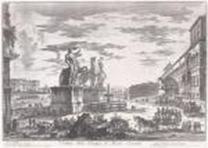 Veduta Della Piazza Di Monte Cavallo by Giovanni Battista Piranesi