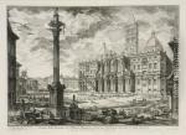 Veduta Della Basilica Di Santa Maria Maggiore, Veduta Di Campo Vaccino - view 1