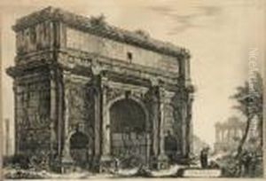 Veduta Dell'arco Di Settimo Severo by Giovanni Battista Piranesi