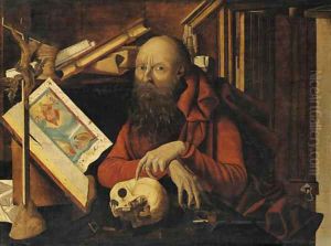 Saint Jerome in his study 2 by Marinus van Reymerswaele