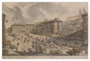 Veduta Di Piazza Di Spagne by Giovanni Battista Piranesi