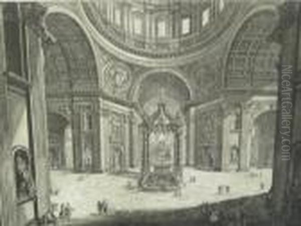 Veduta Interna Della Basilica Di S 
Pietro In Vaticanovicino Alla Tribuna - view 1