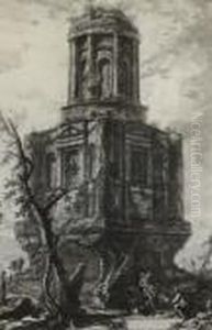 Three Etchings From The Vedute Di Roma