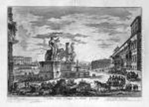 Veduta Della Piazza Di Monte Cavallo by Giovanni Battista Piranesi