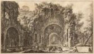 Veduta Della Fonte E Delle Spelonched'egeria..., From Vedute Di Roma by Giovanni Battista Piranesi