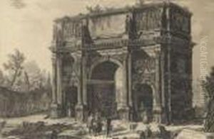Veduta Dell' Arco Di Costantino by Giovanni Battista Piranesi