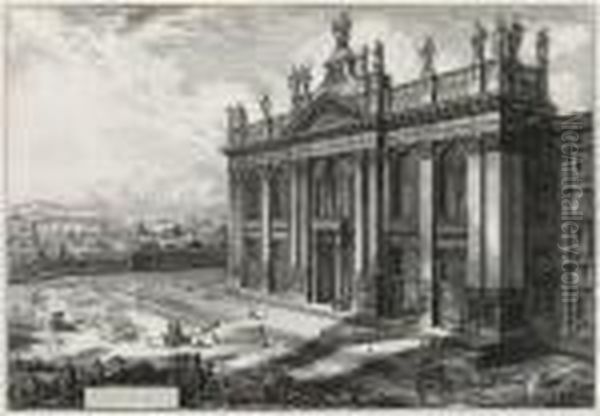 Veduta Della Facciata Della Basilica Di S Giovanni
Laterano - view 1