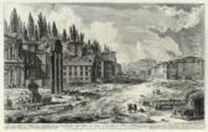 A Corner Of The Forum Romanum by Giovanni Battista Piranesi