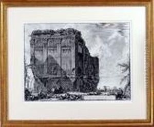 Monolithic Ruins Of An Ancienttemple by Giovanni Battista Piranesi