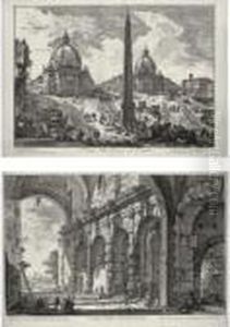 The Piazza Del Popolo; by Giovanni Battista Piranesi