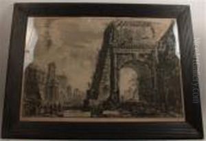 A View Of The Arch Of Titus by Giovanni Battista Piranesi