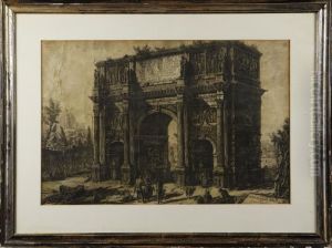 Veduta Dell' Arco Di Constantini by Giovanni Battista Piranesi