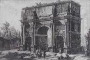 'veduta Dell 'arco Di Costantino' by Giovanni Battista Piranesi