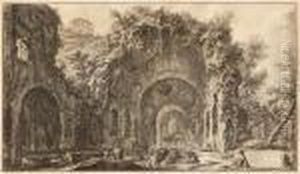 Veduta Della Fonte E Delle Spelonche D'egeria..., From Vedute Di Roma by Giovanni Battista Piranesi