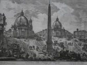 Veduta Della Piazza Del Popolo by Giovanni Battista Piranesi