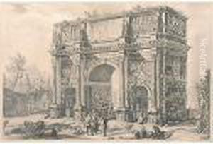 Veduta Dell'arco Di Costantino by Giovanni Battista Piranesi