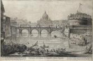 Veduta Del Ponte E Castello Sant'angelo