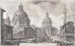 Ansichtzweier Kirchen by Giovanni Battista Piranesi