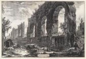 Vor Dem Aquadukt Des Nero by Giovanni Battista Piranesi