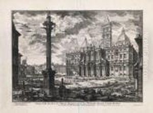Veduta Della Basilica Di Stamaria Maggiore by Giovanni Battista Piranesi