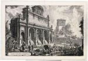 Veduta Del Castello Dell'acqua Paola Sul Monte Aureo by Giovanni Battista Piranesi