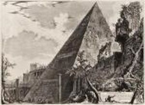 Piramide Di C. Cestio, From Vedute Di Roma by Giovanni Battista Piranesi