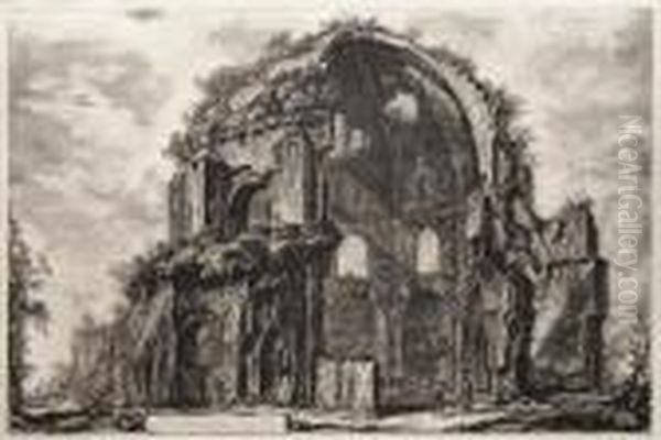 Veduta Del Tempio Ottangolare Di Minerva Medica, From Vedute Di Roma - view 1