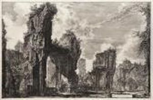 Rovine Del Sesto... Delle Terme Antoniniane, From Vedute Di Roma by Giovanni Battista Piranesi