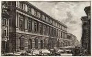 Veduta Del Palazzo Stopani, From Vedute Di Roma by Giovanni Battista Piranesi